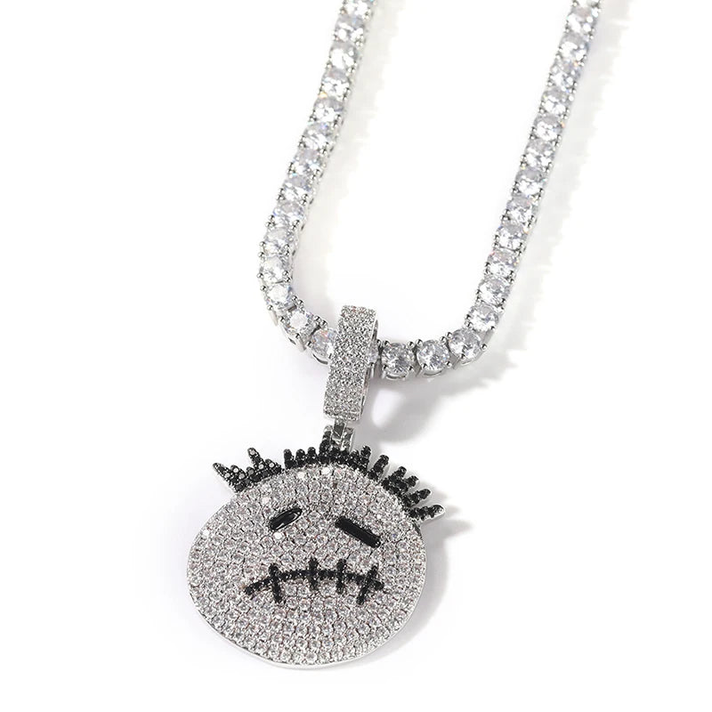 Iced Out Thorn Head Pendant