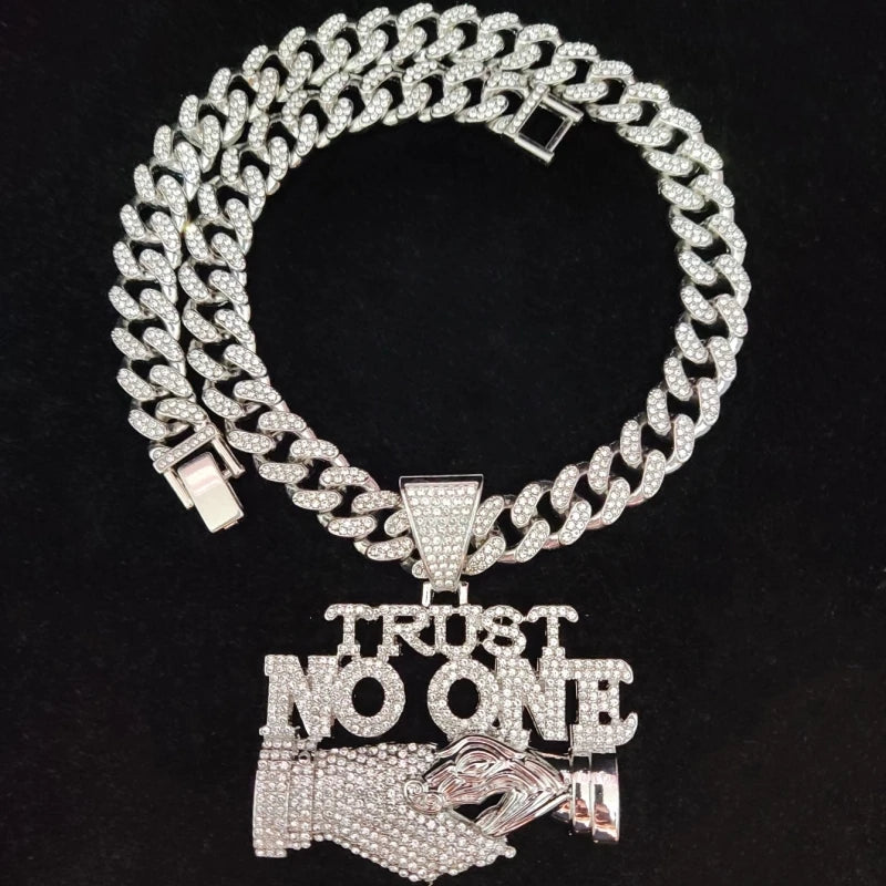 Bagsaved™ Trust No One Pendant Necklace